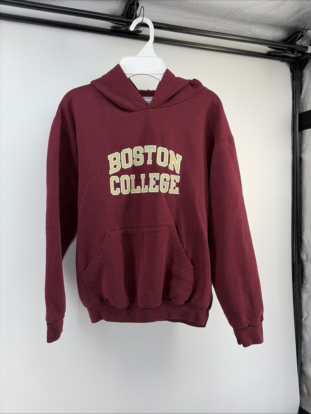 Vintage Boston College Kids Champion Hooded Sweatshirt-Size YL (10-12)